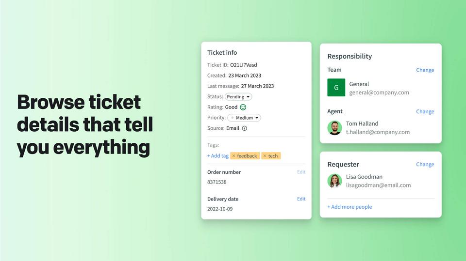 Browse ticket details
