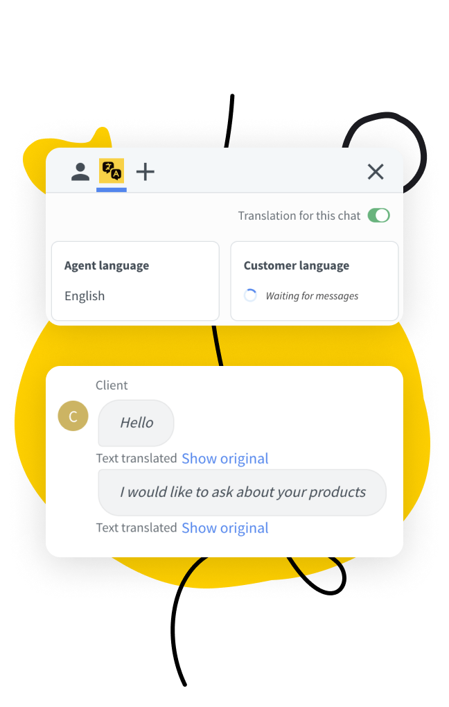 Effortless translation on both ends of the conversation
