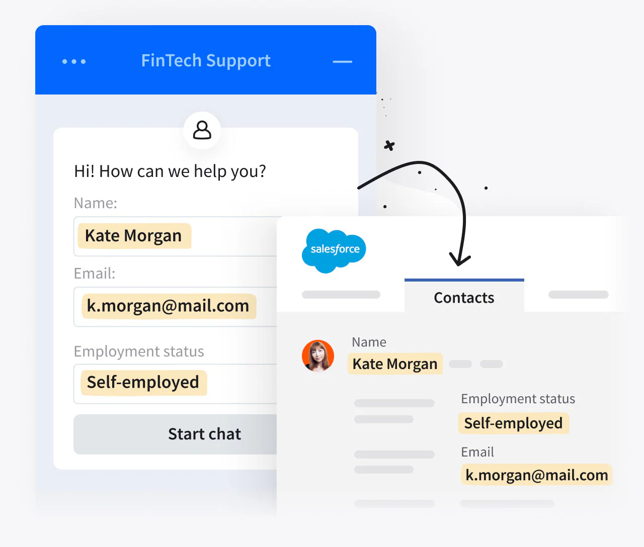 Pre-chat survey view in LiveChat®