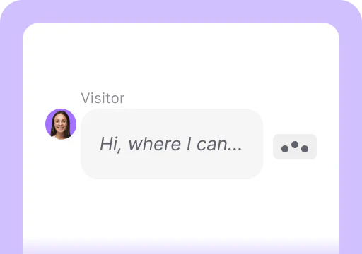 Message sneak-peek is one of the areas available in the chat feed inside the LiveChat® agent app. It lets you see what the customer is typing at a given moment.