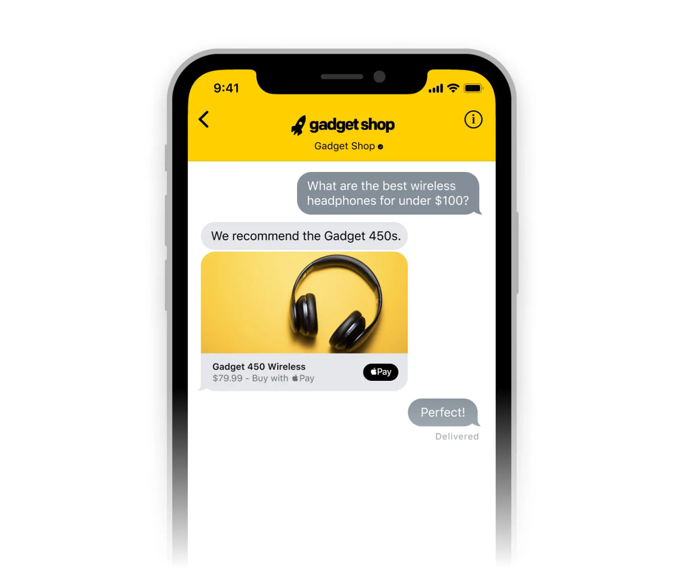 LiveChat® feature - dedicated channel for Apple devices