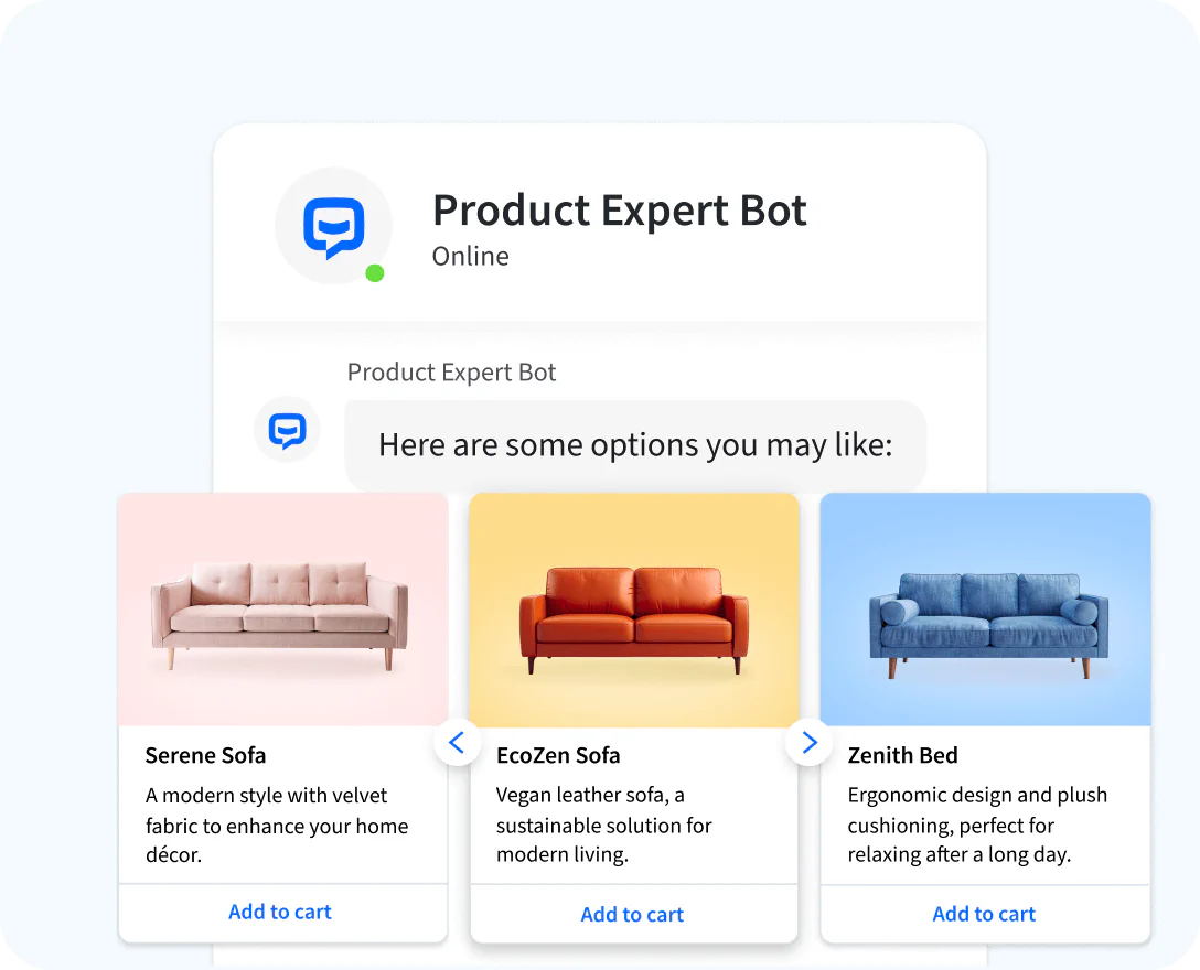 AI chat bot automatically collects leads during a chat