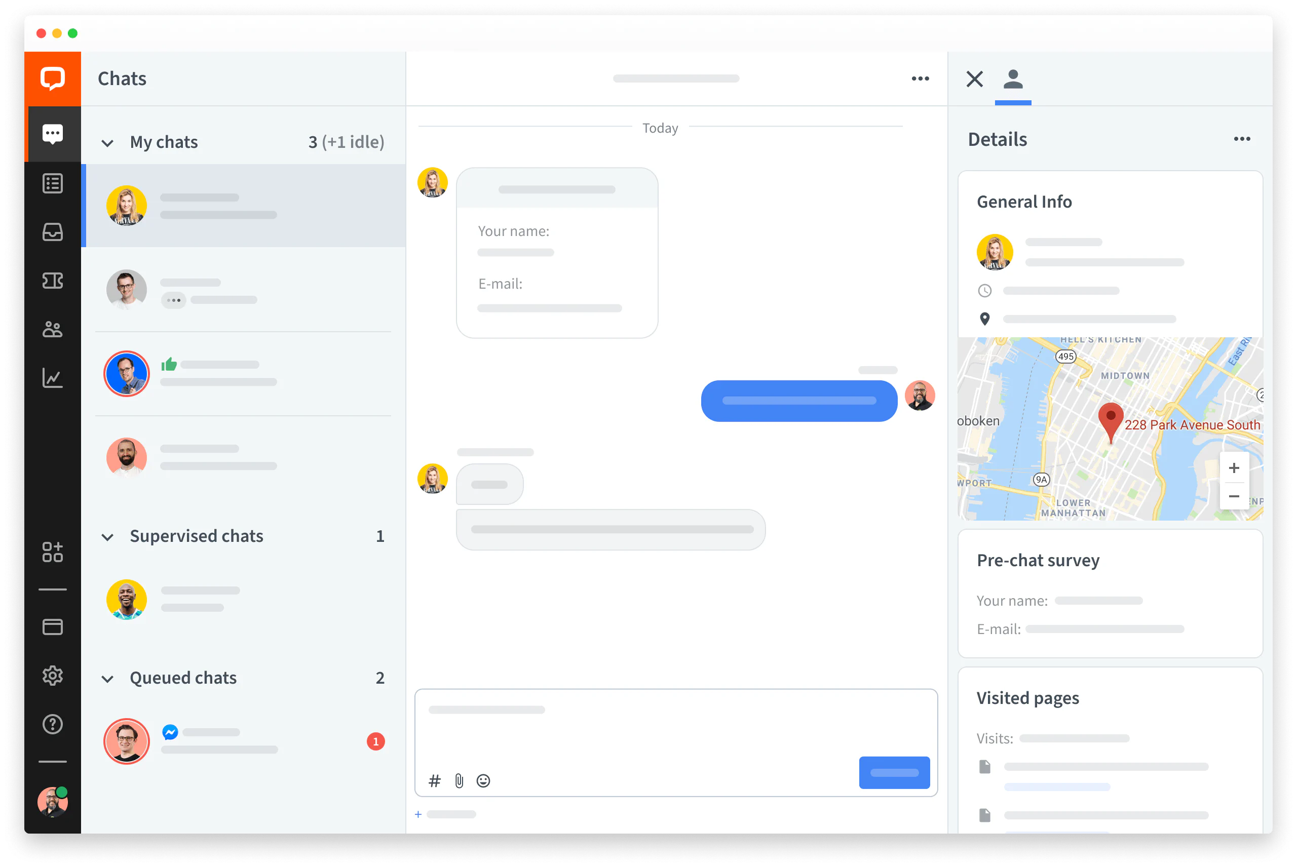 LiveChat® web app to support customers