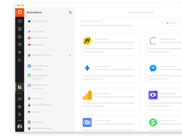 LiveChat® web app’s integrations