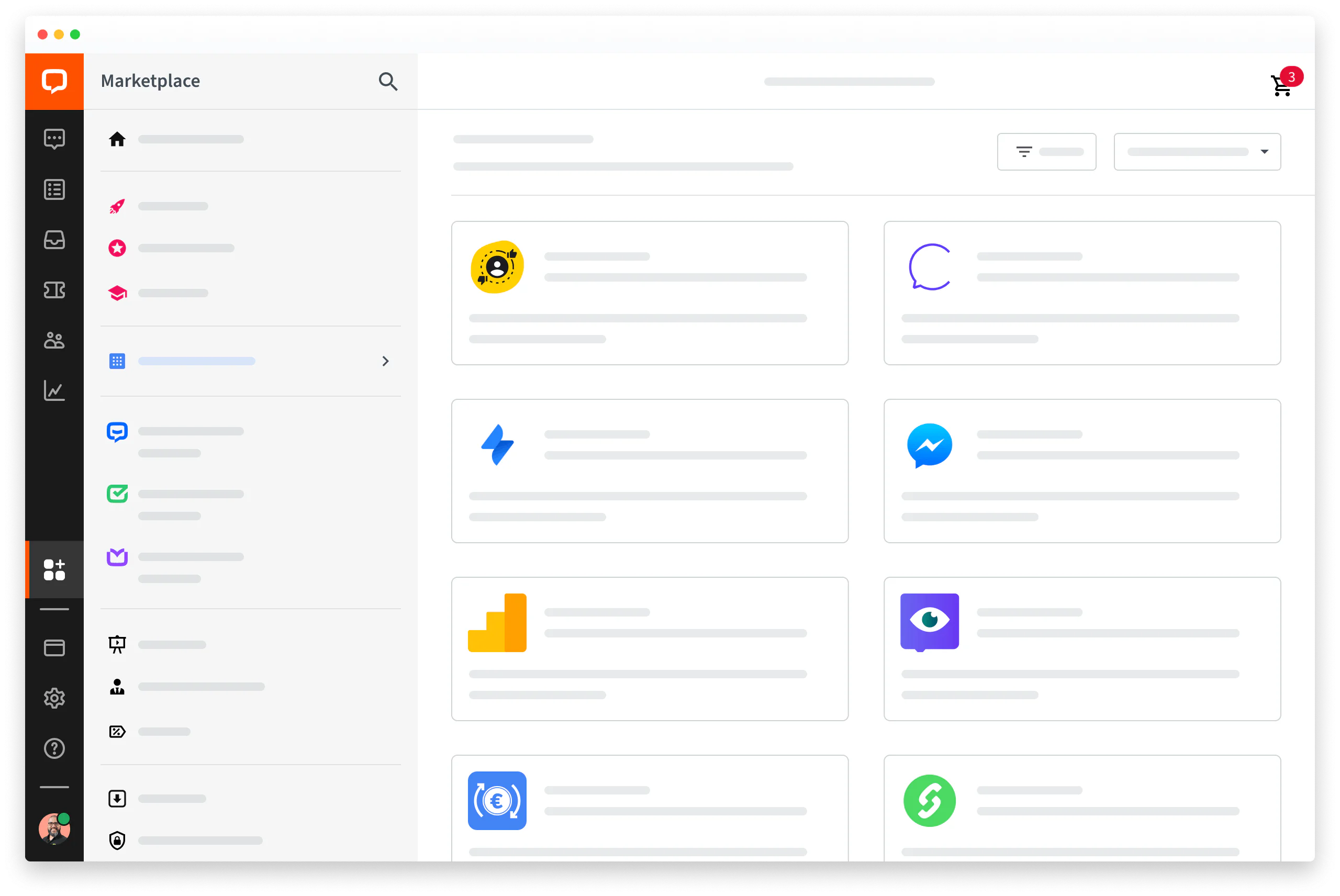 LiveChat® web app’s integrations